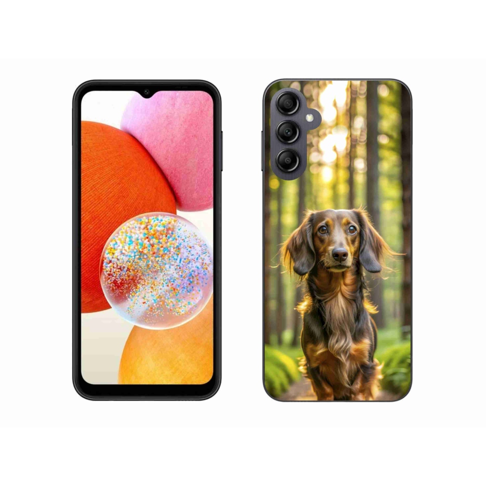 Gélový kryt mmCase na Samsung Galaxy A14 4G/5G - jazvečík 4