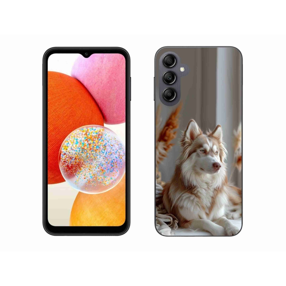 Gélový kryt mmCase na Samsung Galaxy A14 4G/5G - pokojný sibírsky husky