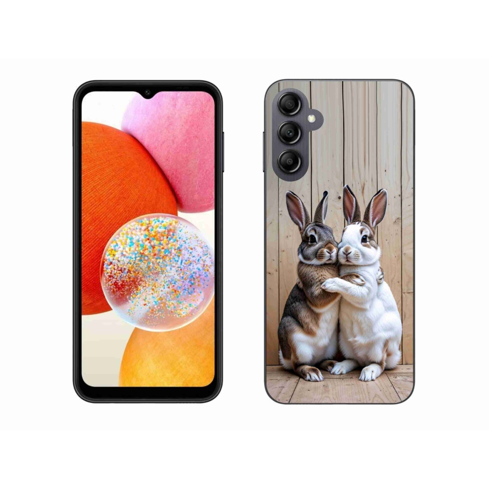 Gélový kryt mmCase na Samsung Galaxy A14 4G/5G - králičie pár
