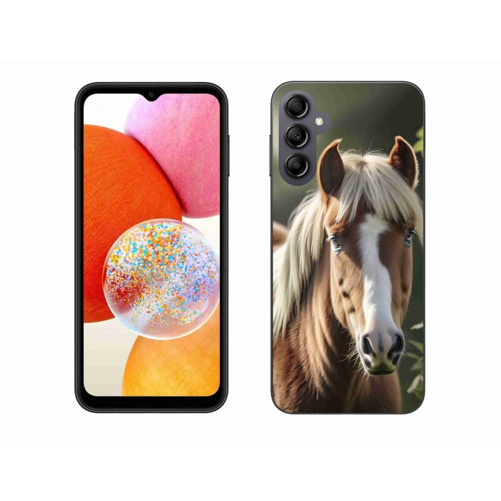 Gélový kryt mmCase na Samsung Galaxy A14 4G/5G - kôň so svetlou hrivou