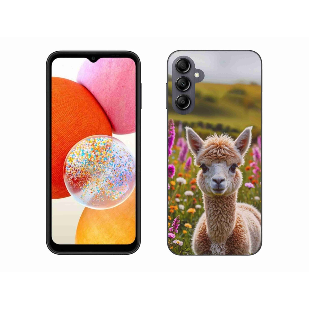 Gélový kryt mmCase na Samsung Galaxy A14 4G/5G - lama na lúke