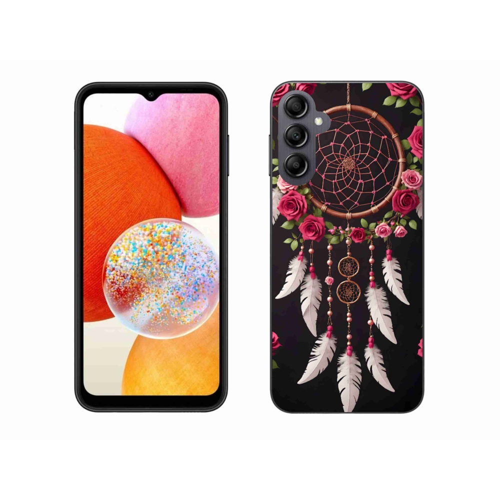 Gélový kryt mmCase na Samsung Galaxy A14 4G/5G - lapač snov s ružami