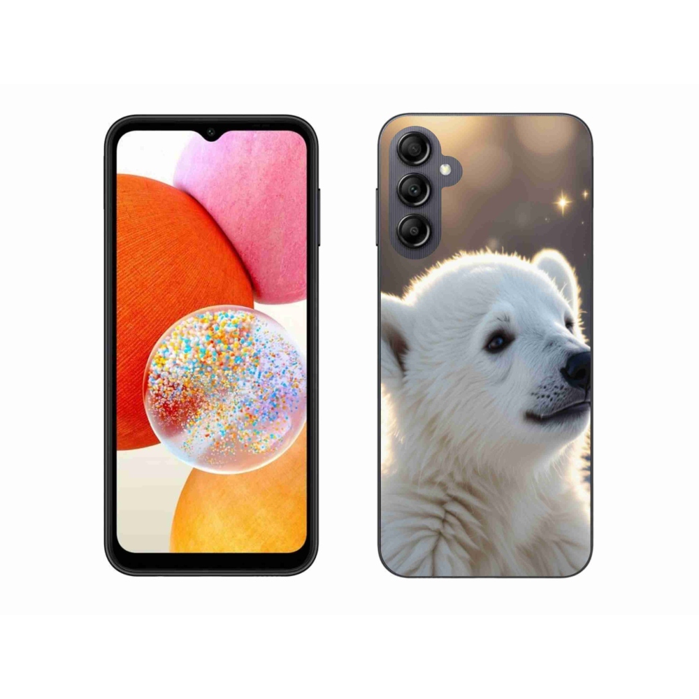 Gélový kryt mmCase na Samsung Galaxy A14 4G/5G - ľadový medveď
