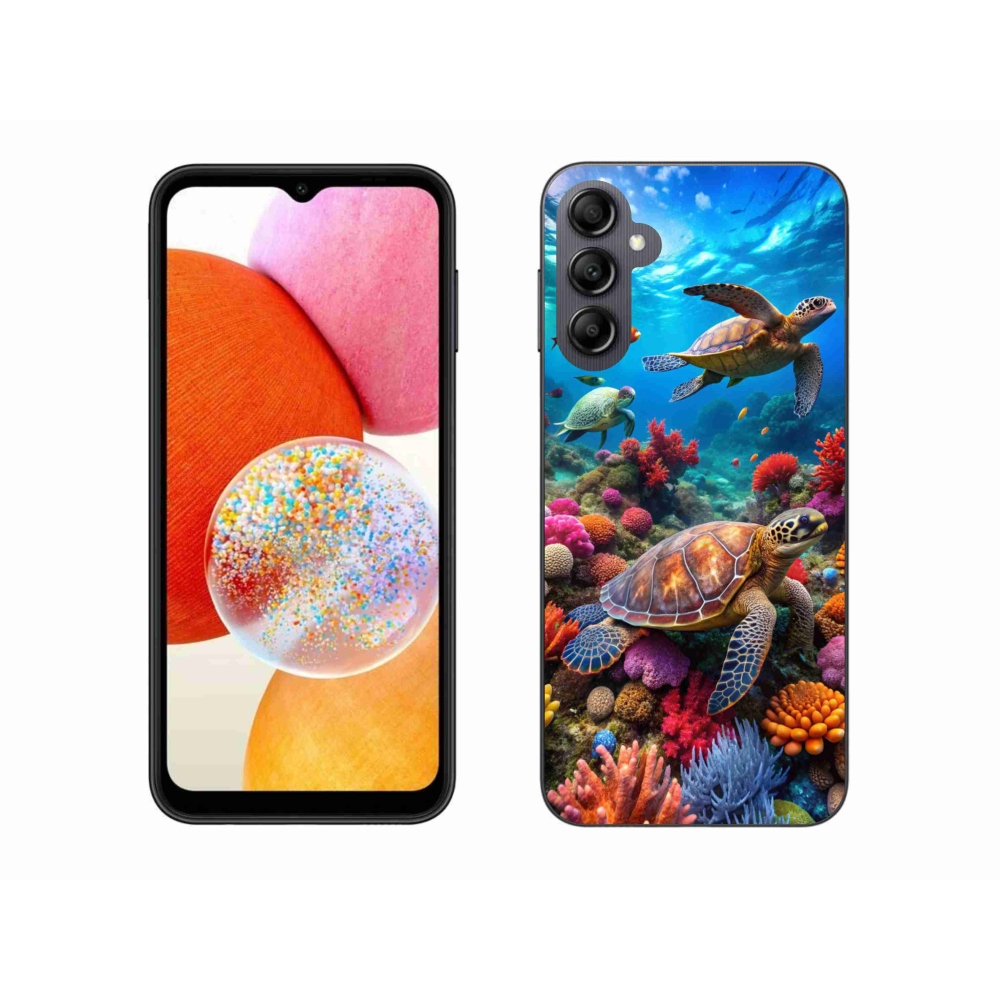 Gélový kryt mmCase na Samsung Galaxy A14 4G/5G - morský svet 2