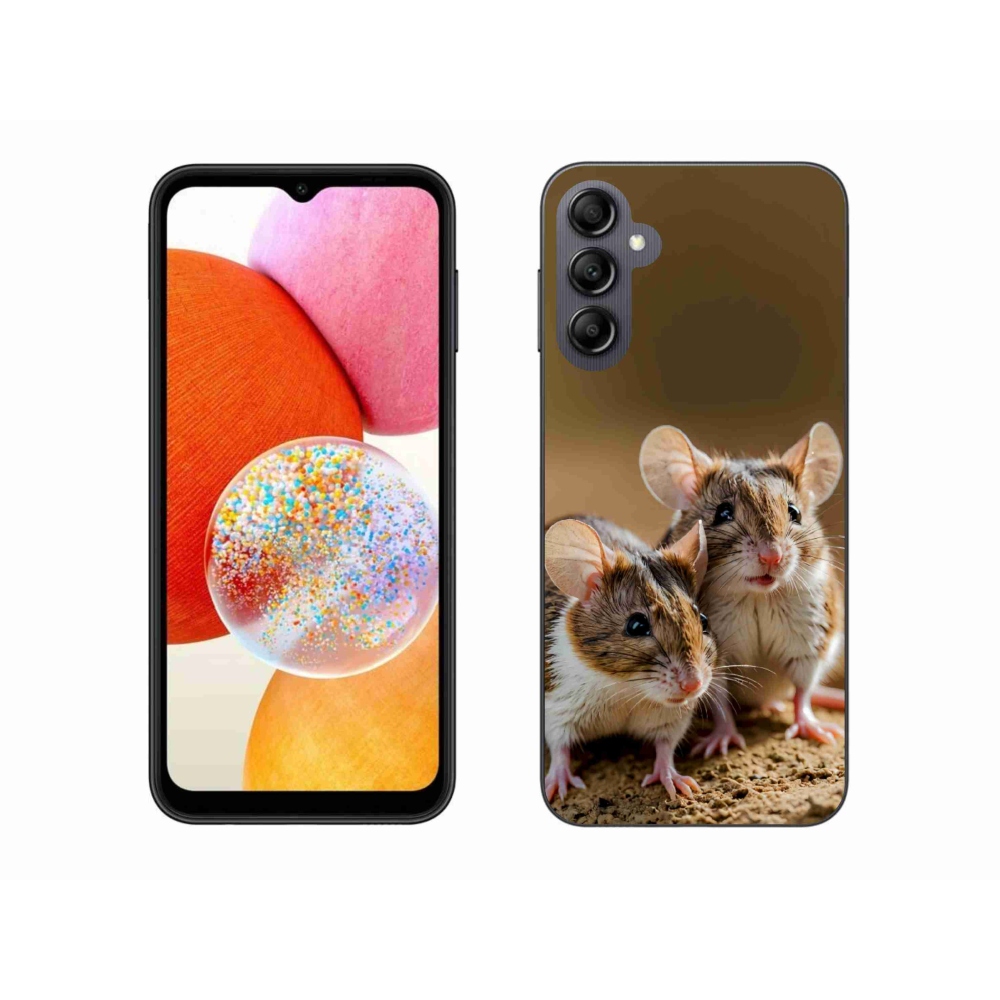 Gélový kryt mmCase na Samsung Galaxy A14 4G/5G - myší duo