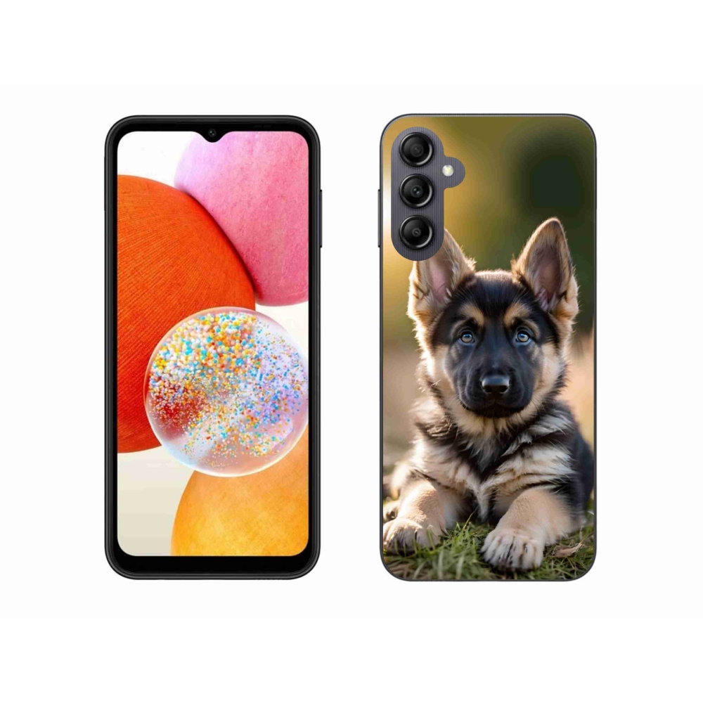 Gélový kryt mmCase na Samsung Galaxy A14 4G/5G - nemecký ovčiak v prírode