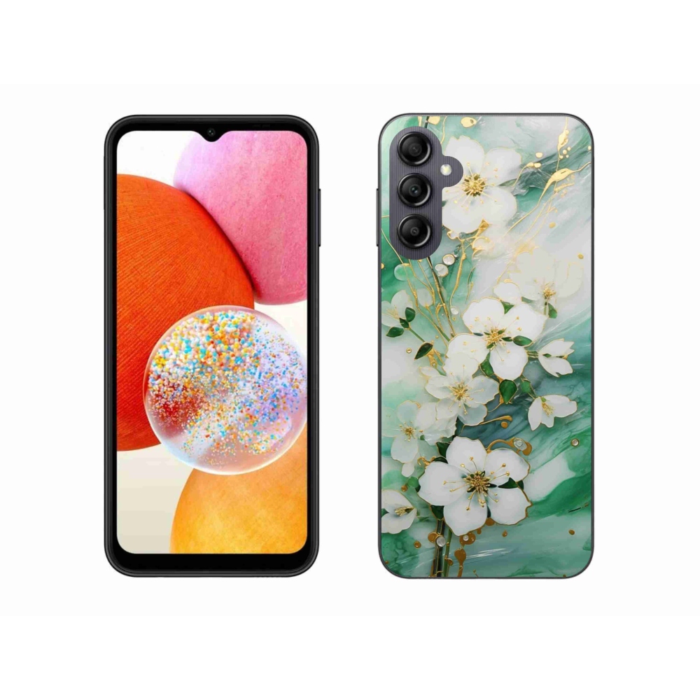 Gélový kryt mmCase na Samsung Galaxy A14 4G/5G - nežné kvety