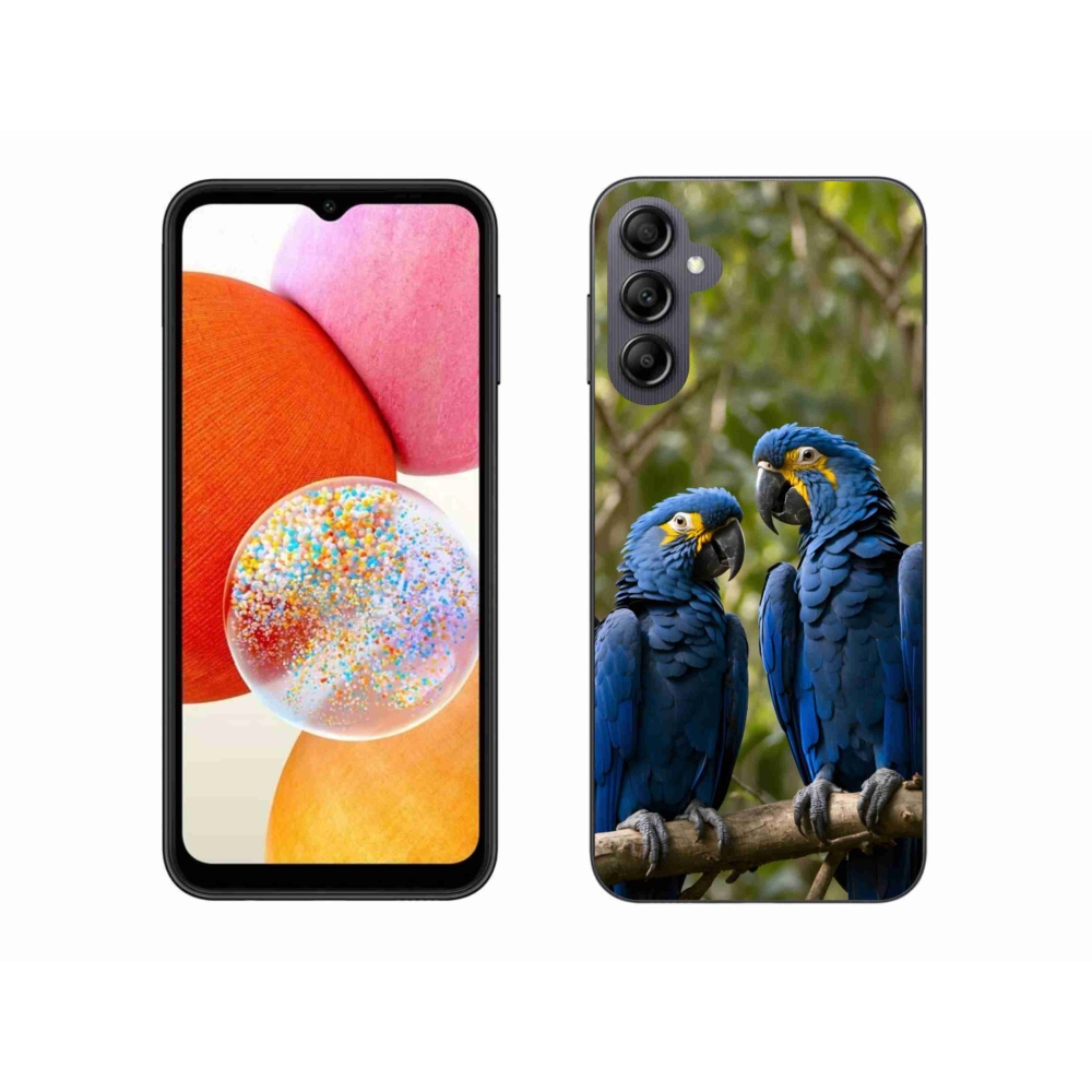 Gélový kryt mmCase na Samsung Galaxy A14 4G/5G - papagájové duo