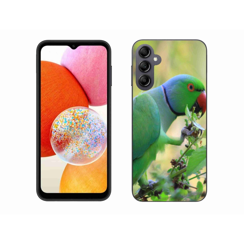 Gélový kryt mmCase na Samsung Galaxy A14 4G/5G - papagáj Alexandr