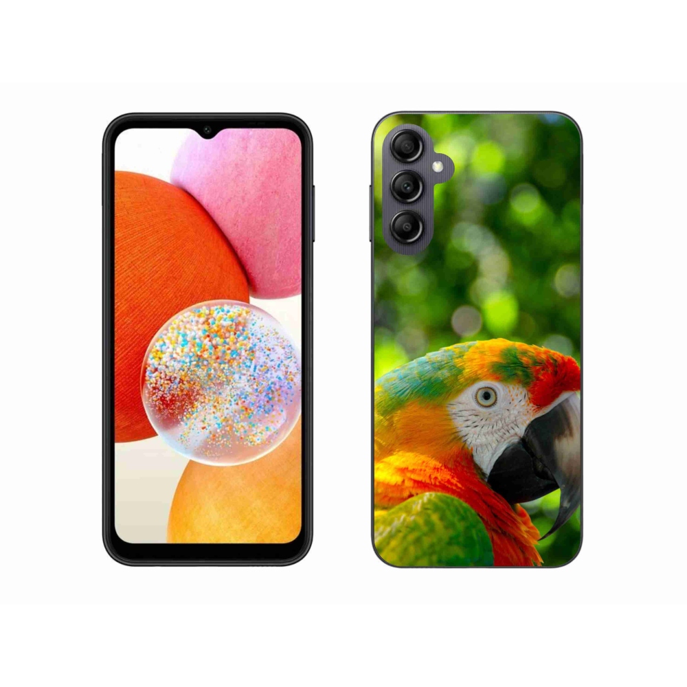 Gélový kryt mmCase na Samsung Galaxy A14 4G/5G - papagáj ara 3