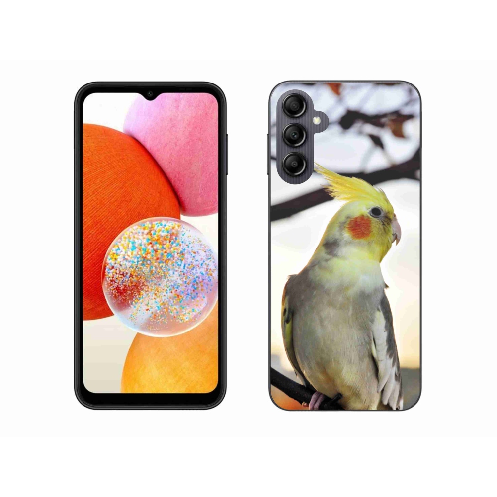 Gélový kryt mmCase na Samsung Galaxy A14 4G/5G - papagáj korela