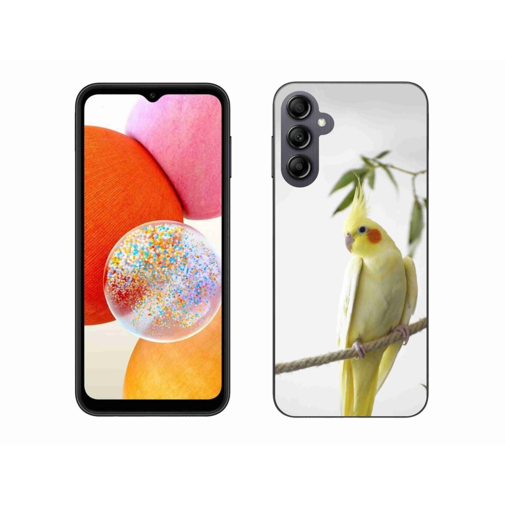 Gélový kryt mmCase na Samsung Galaxy A14 4G/5G - papagáj korela chocholatá