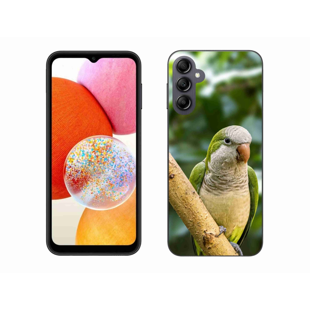 Gélový kryt mmCase na Samsung Galaxy A14 4G/5G - papagáj mníšok