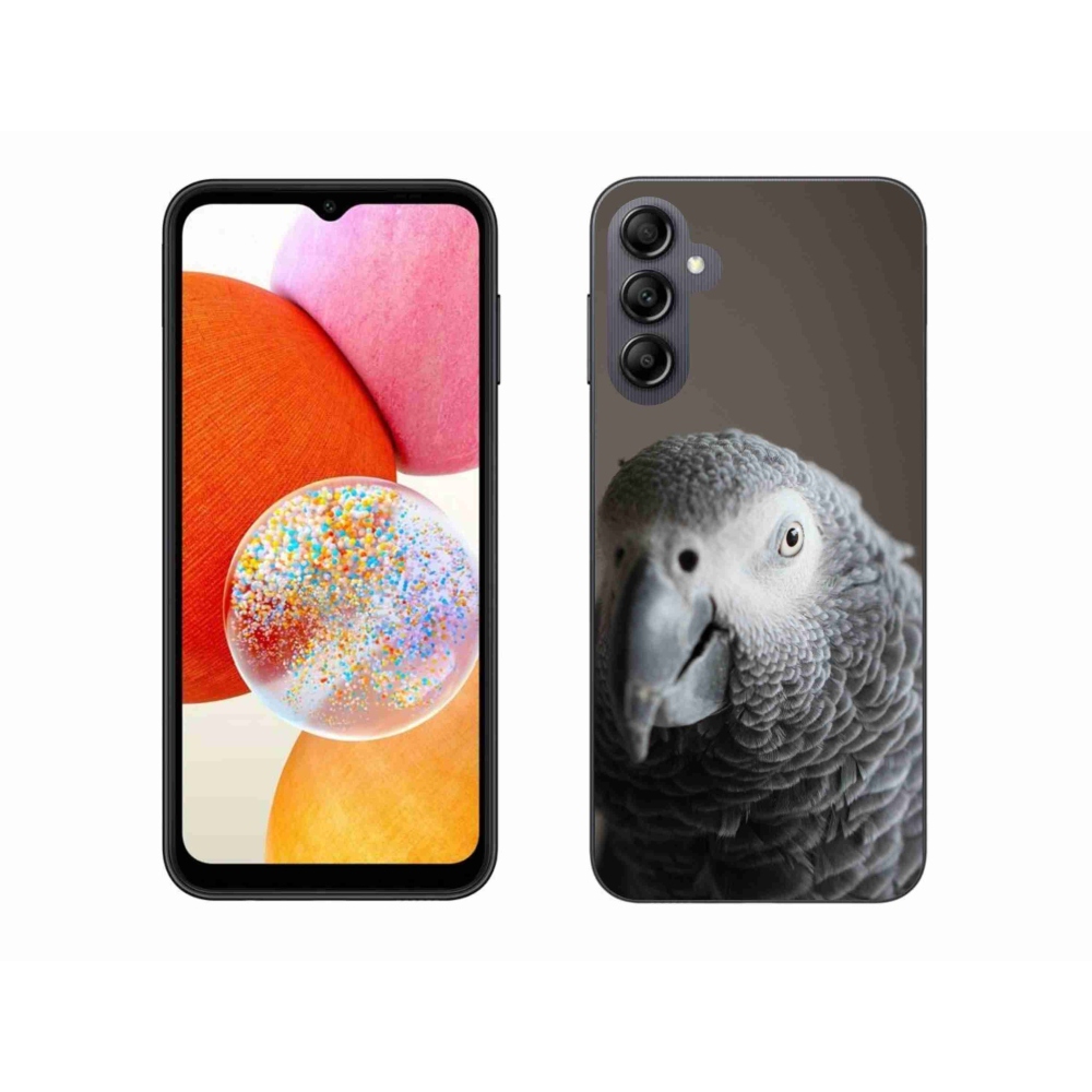 Gélový kryt mmCase na Samsung Galaxy A14 4G/5G - papagáj žako 2
