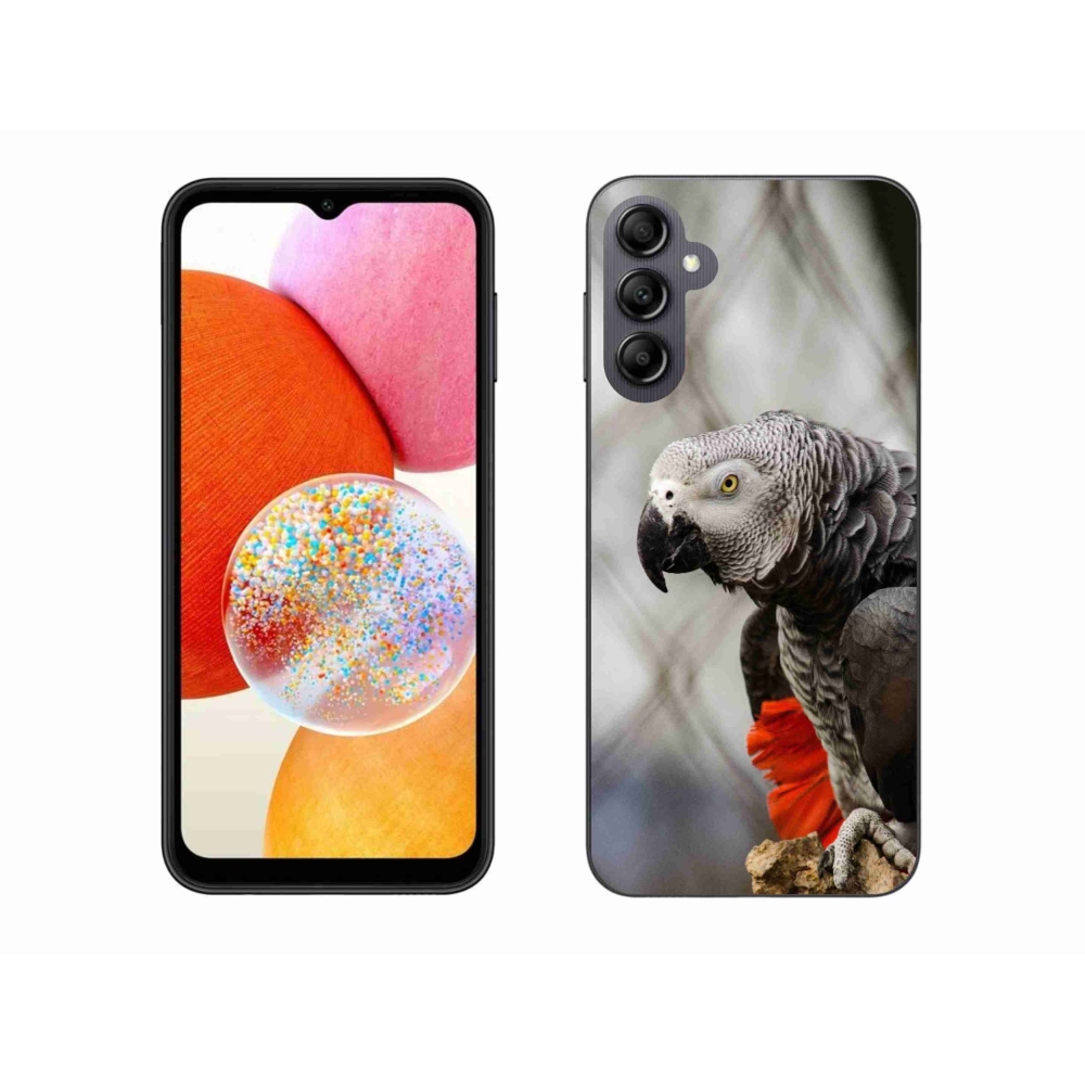 Gélový kryt mmCase na Samsung Galaxy A14 4G/5G - papagáj žako 3