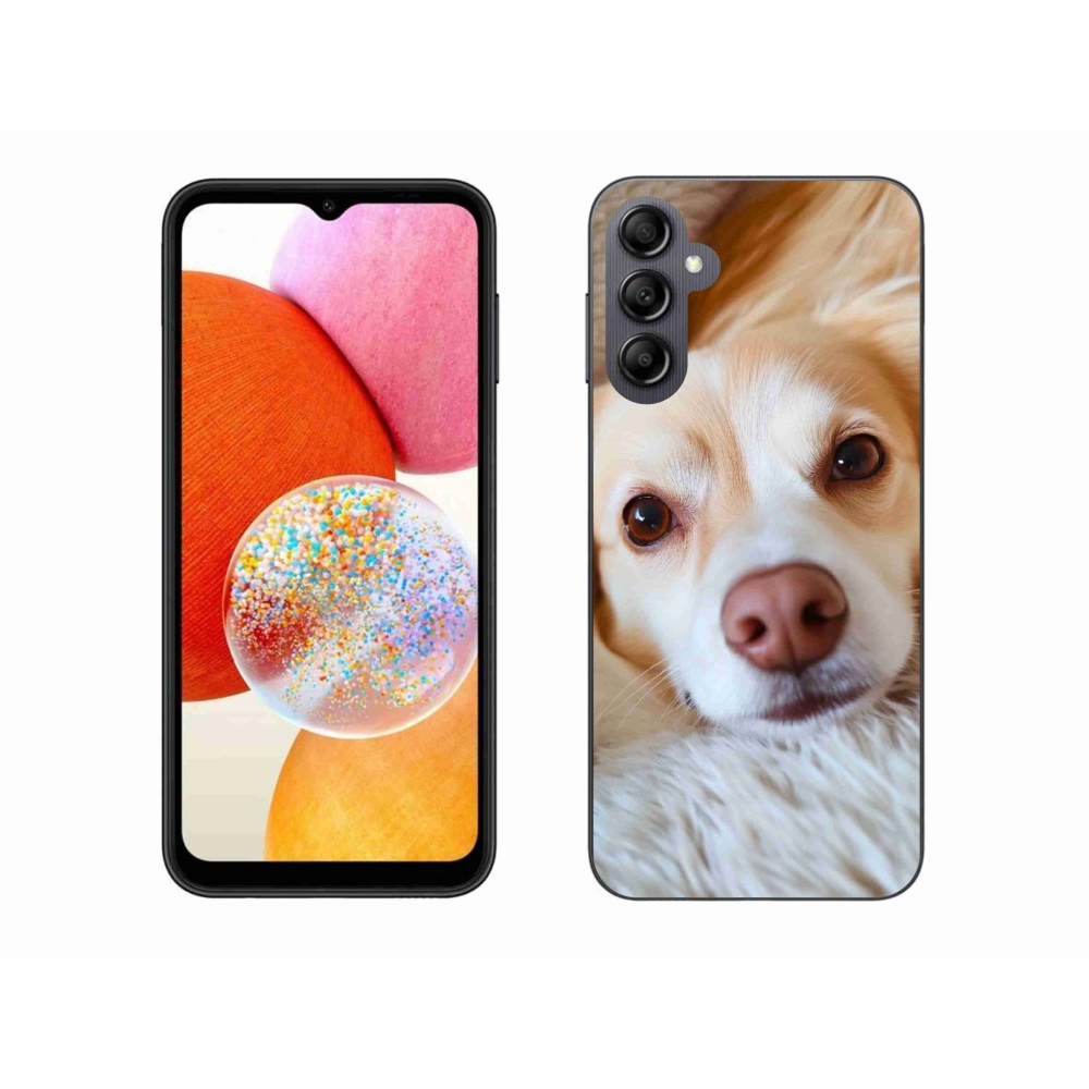 Gélový kryt mmCase na Samsung Galaxy A14 4G/5G - Roztomilá čivava