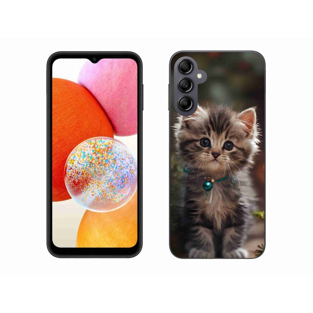 Gélový kryt mmCase na Samsung Galaxy A14 4G/5G - roztomilé mačiatko 11