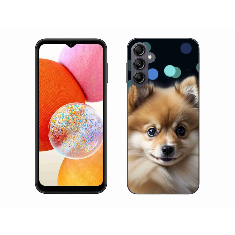 Gélový kryt mmCase na Samsung Galaxy A14 4G/5G - roztomilý pomeranian