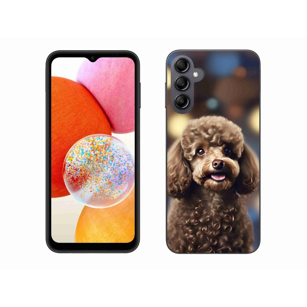Gélový kryt mmCase na Samsung Galaxy A14 4G/5G - roztomilý pudel