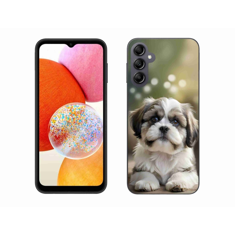 Gélový kryt mmCase na Samsung Galaxy A14 4G/5G - roztomilý shih-tzu