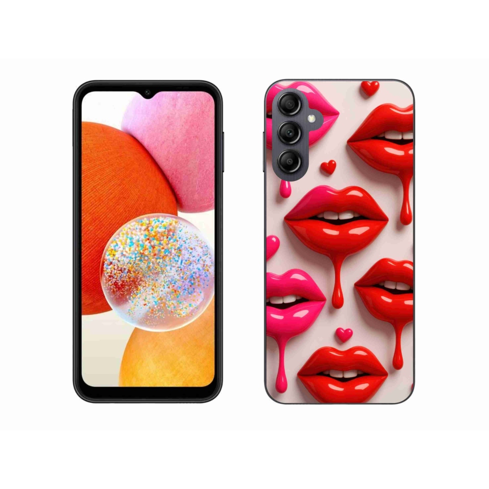 Gélový kryt mmCase na Samsung Galaxy A14 4G/5G - pery 2