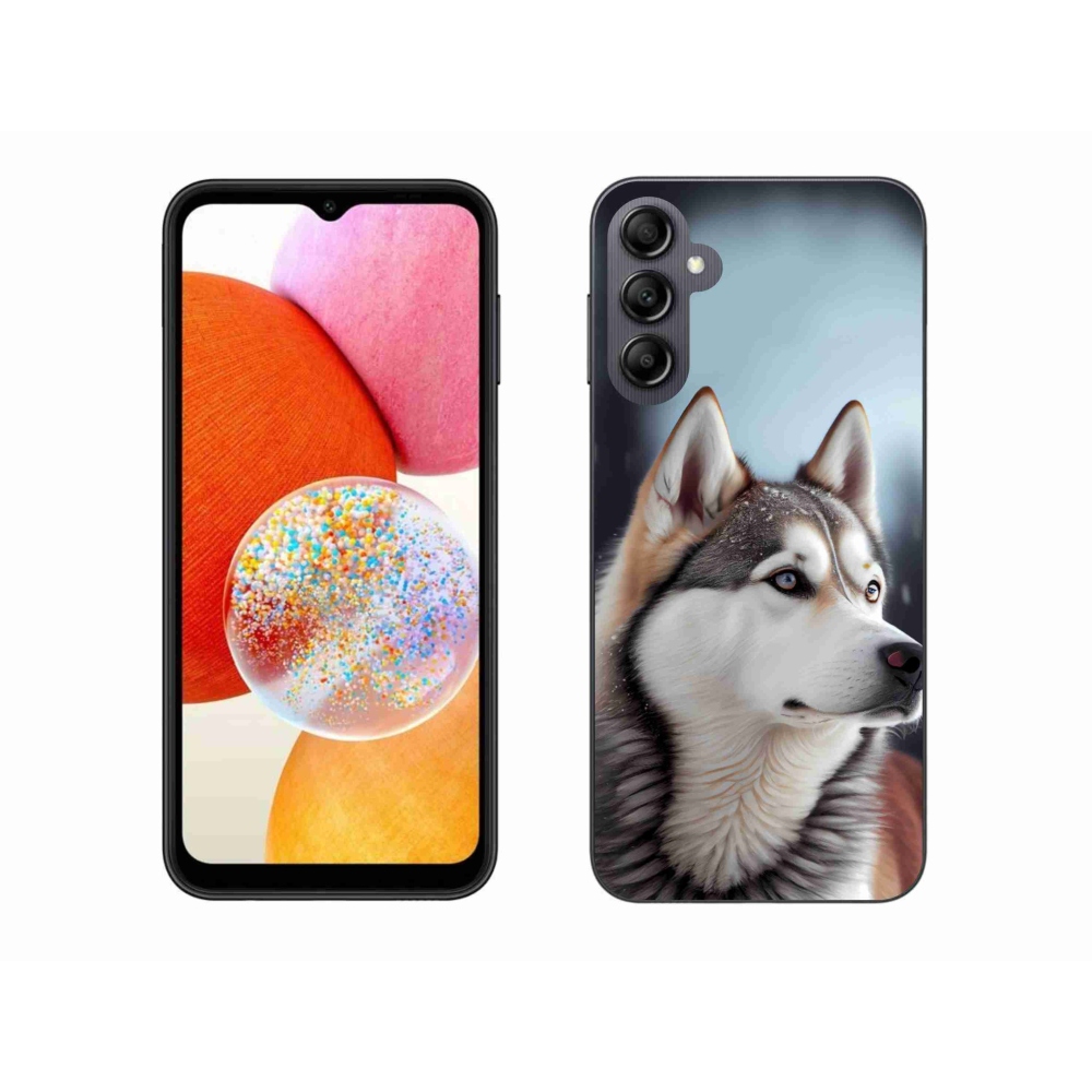 Gélový kryt mmCase na Samsung Galaxy A14 4G/5G - sibírsky husky