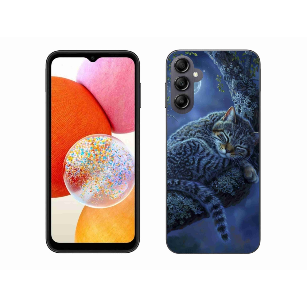 Gélový kryt mmCase na Samsung Galaxy A14 4G/5G - spiaca mačka