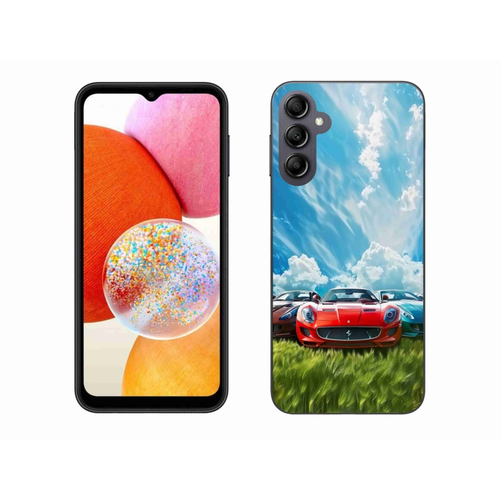 Gélový kryt mmCase na Samsung Galaxy A14 4G/5G - športové vozidlá