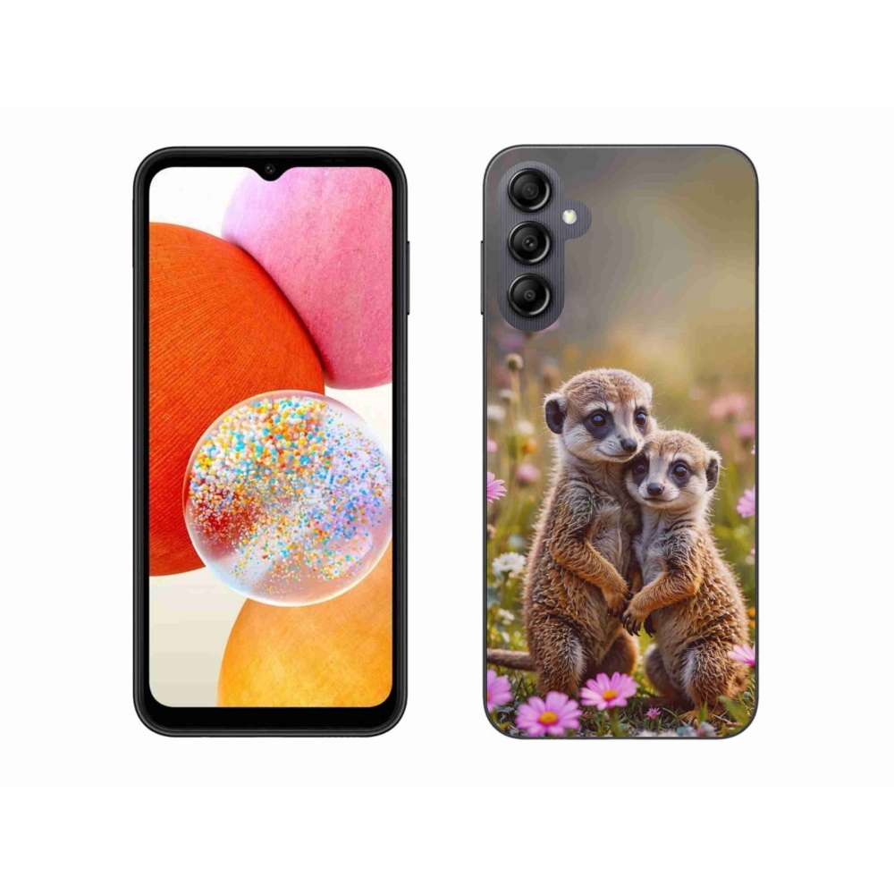 Gélový kryt mmCase na Samsung Galaxy A14 4G/5G - surikatí duo