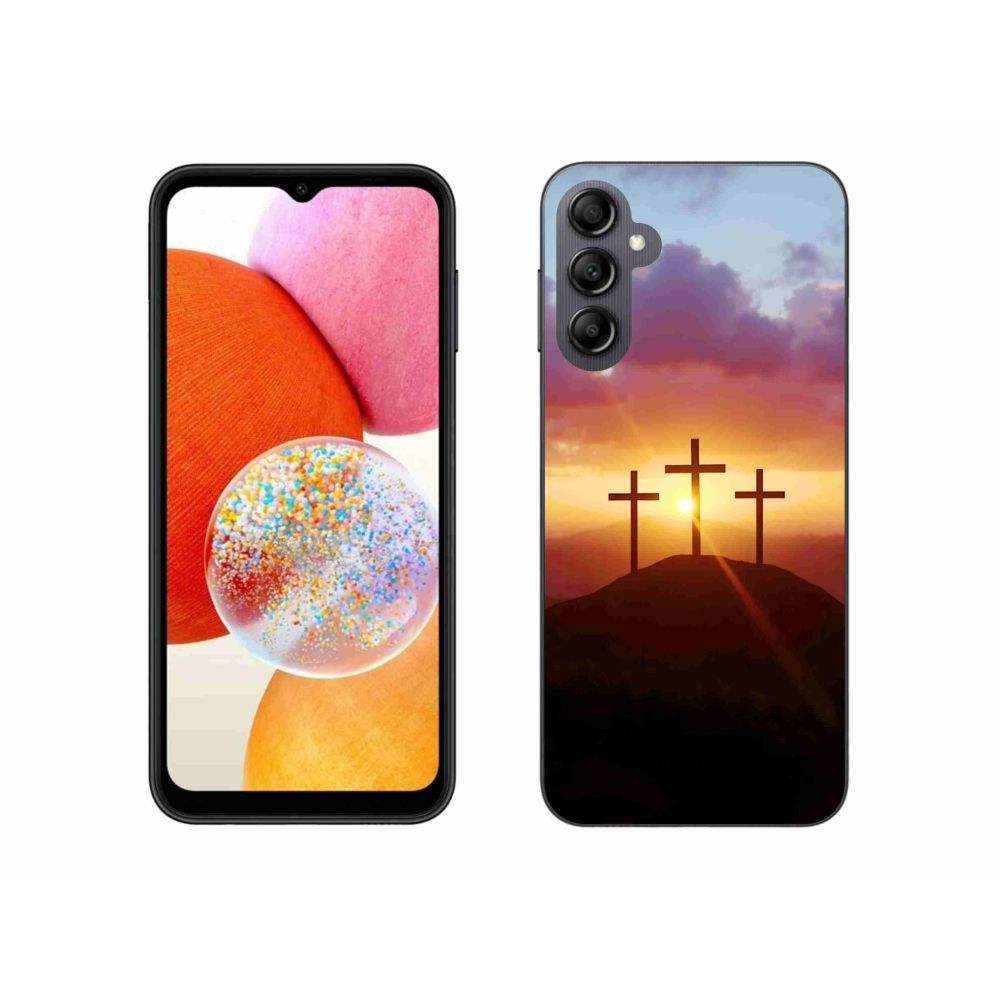 Gélový kryt mmCase na Samsung Galaxy A14 4G/5G - tri kríža