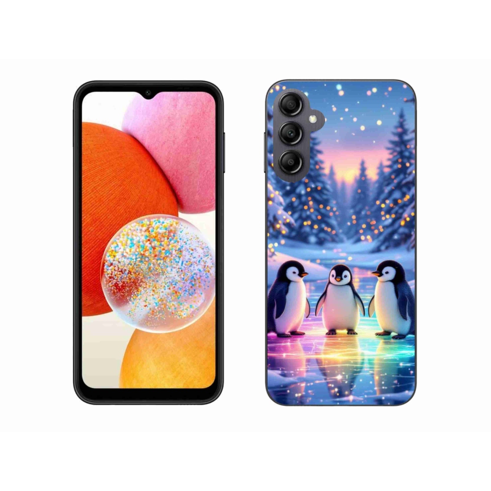 Gélový kryt mmCase na Samsung Galaxy A14 4G/5G - tučniaky