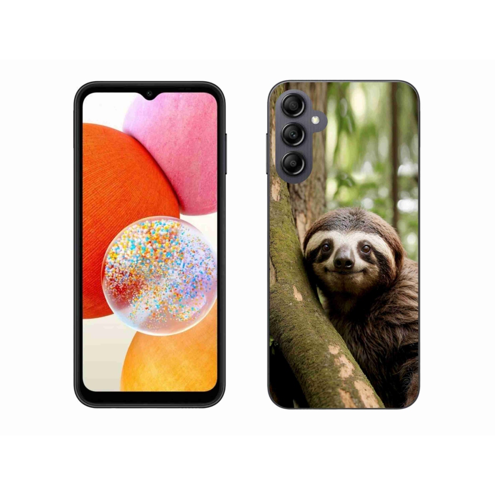 Gélový kryt mmCase na Samsung Galaxy A14 4G/5G - usmievavý leňochod