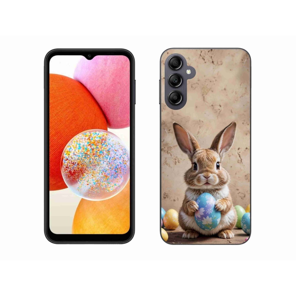 Gélový kryt mmCase na Samsung Galaxy A14 4G/5G - veľkonočný zajačik