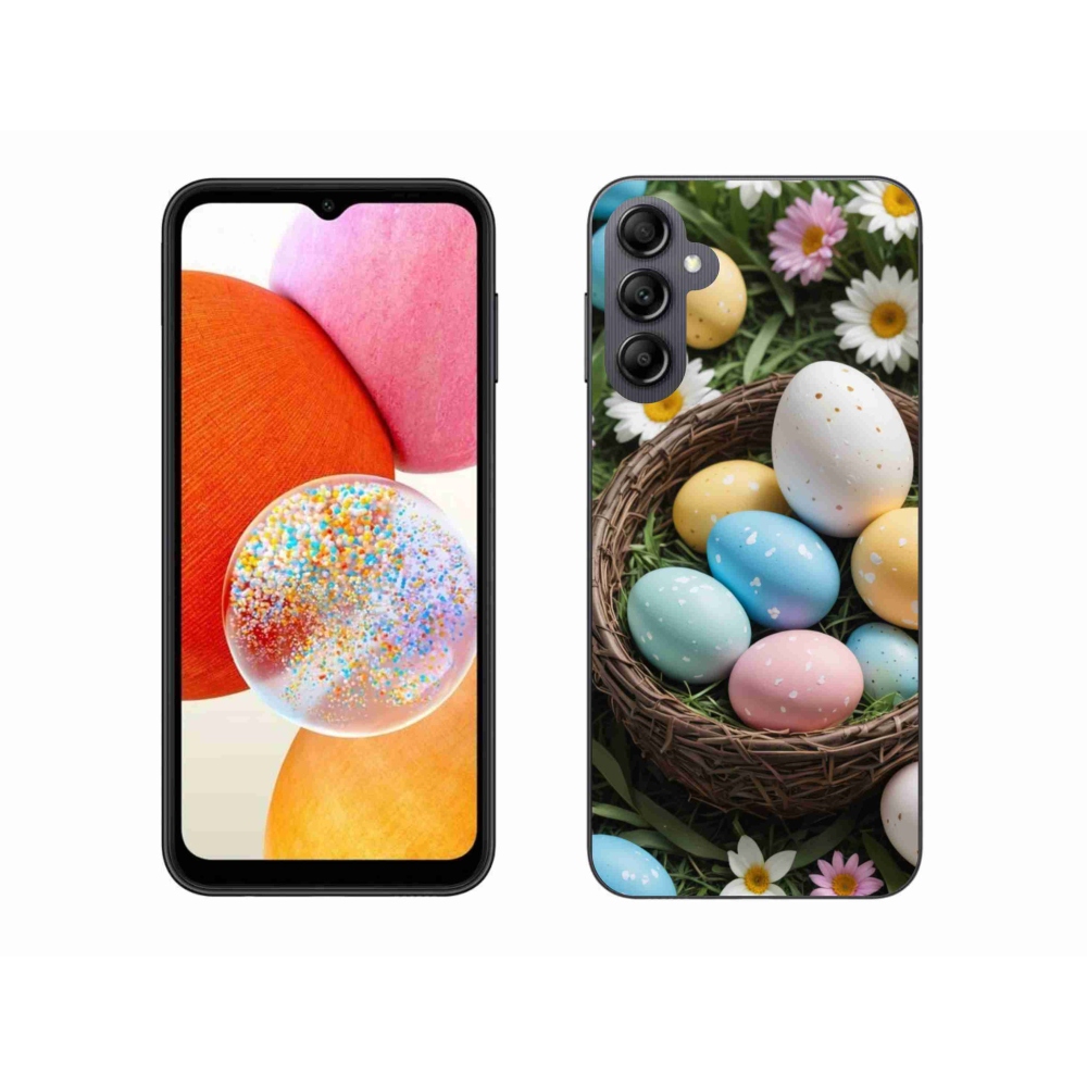 Gélový kryt mmCase na Samsung Galaxy A14 4G/5G - veľkonočné vajíčka 2