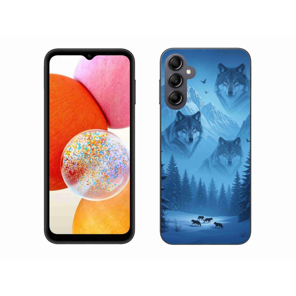 Gélový kryt mmCase na Samsung Galaxy A14 4G/5G - vlčia svorka