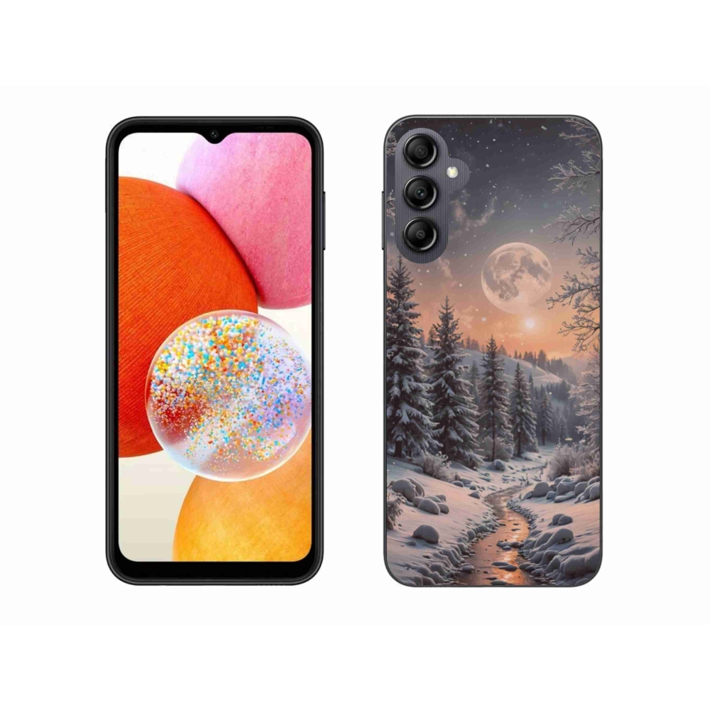 Gélový kryt mmCase na Samsung Galaxy A14 4G/5G - zimná krajina 2