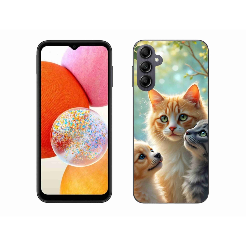 Gélový kryt mmCase na Samsung Galaxy A14 4G/5G - zvieracie priateľstvo 2