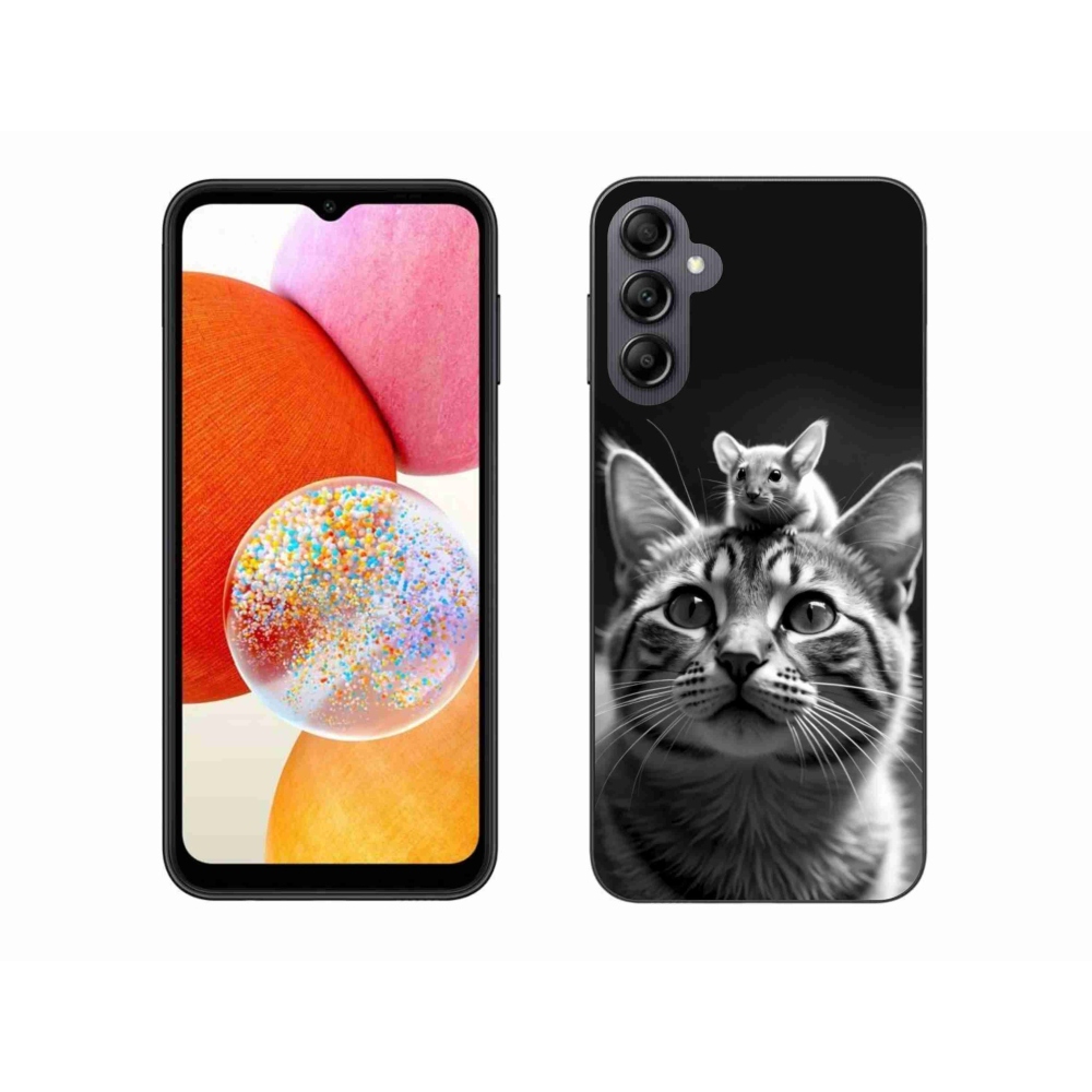 Gélový kryt mmCase na Samsung Galaxy A14 4G/5G - zvieracie priateľstvo 2