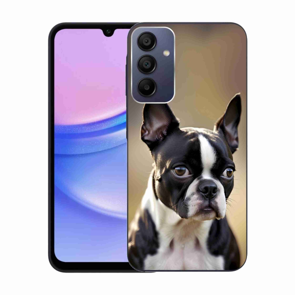 Gélový kryt mmCase na Samsung Galaxy A15 4G/5G - bostonský teriér