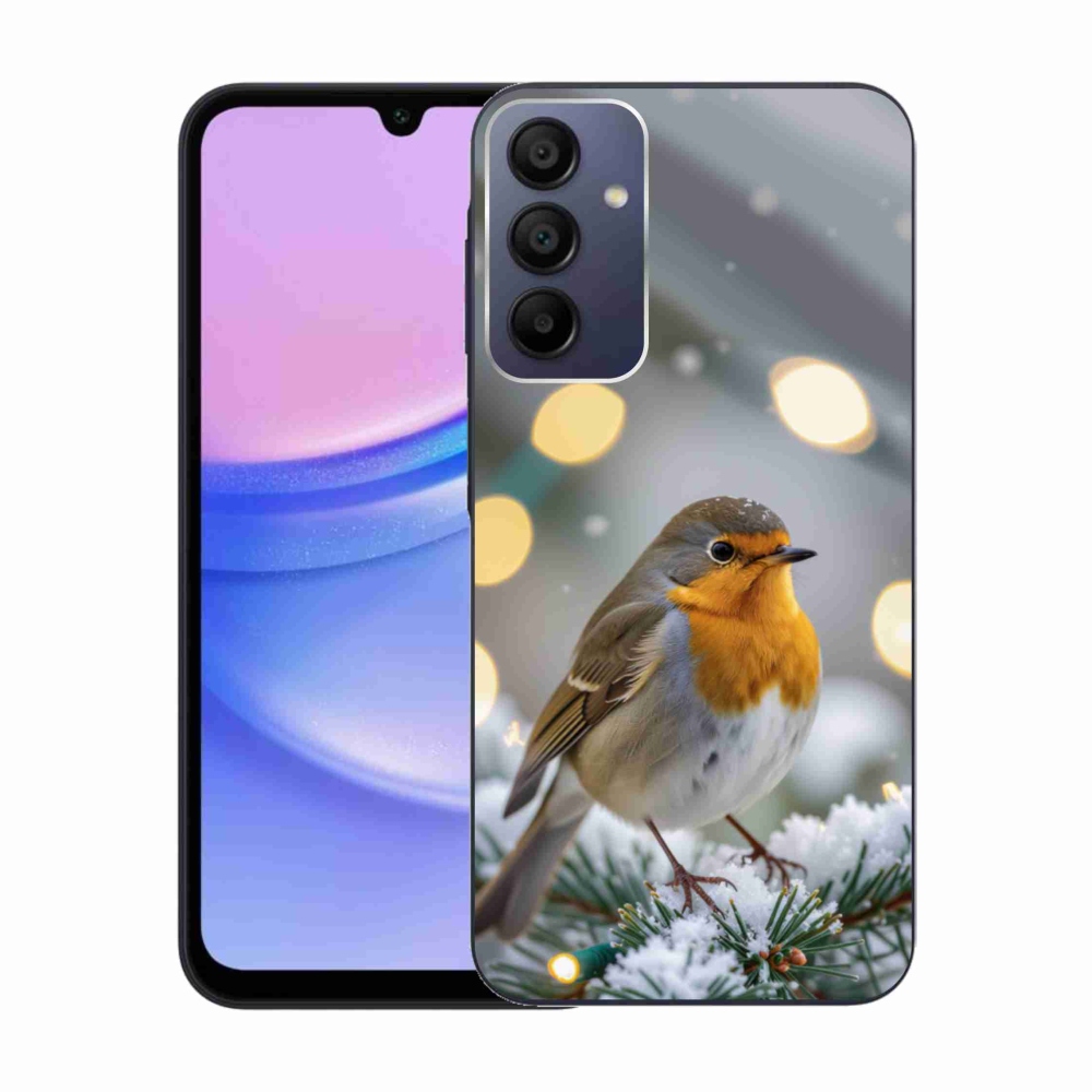 Gélový kryt mmCase na Samsung Galaxy A15 4G/5G - červienka v zime