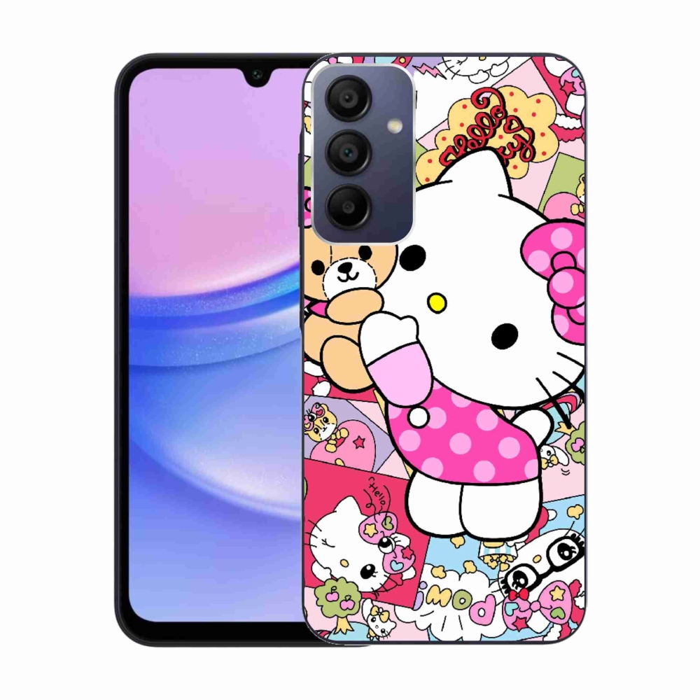 Gélový kryt mmCase na Samsung Galaxy A15 4G/5G - cute kitty