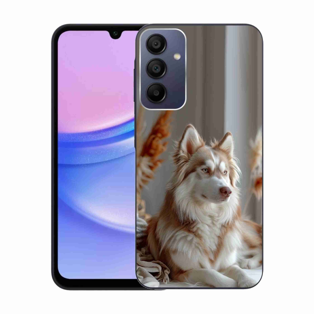 Gélový kryt mmCase na Samsung Galaxy A15 4G/5G - pokojný sibírsky husky