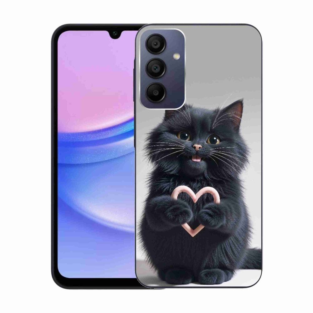 Gélový kryt mmCase na Samsung Galaxy A15 4G/5G - mačacia láska 3