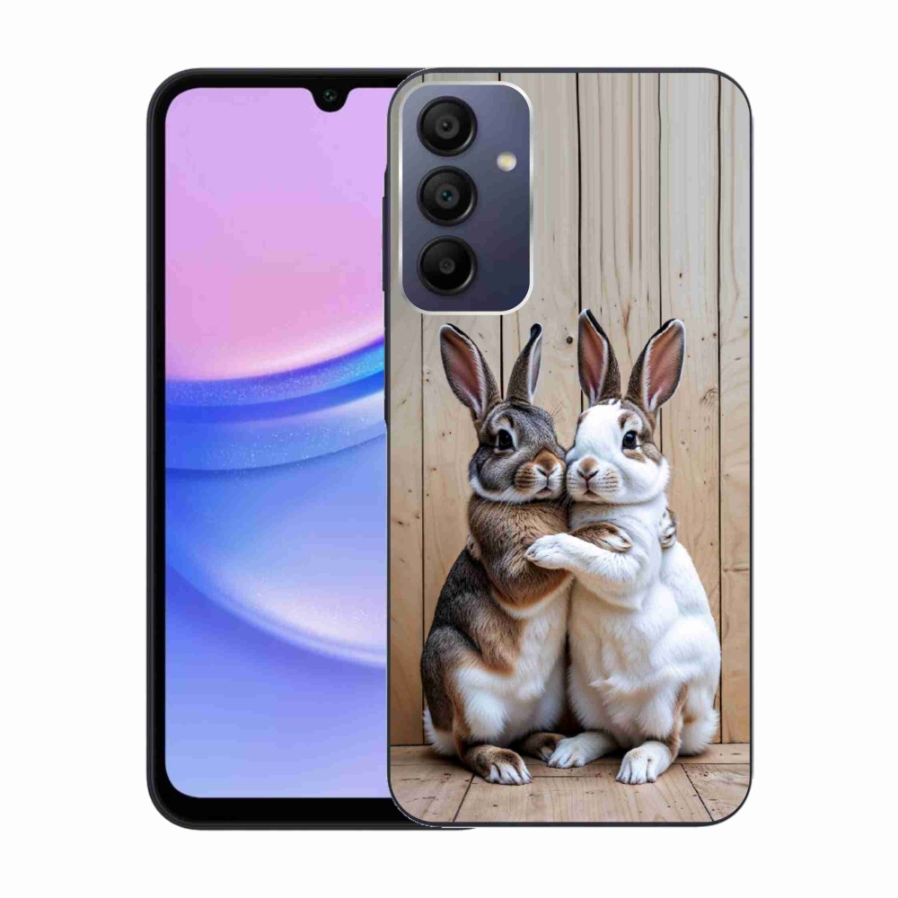 Gélový kryt mmCase na Samsung Galaxy A15 4G/5G - králičie pár