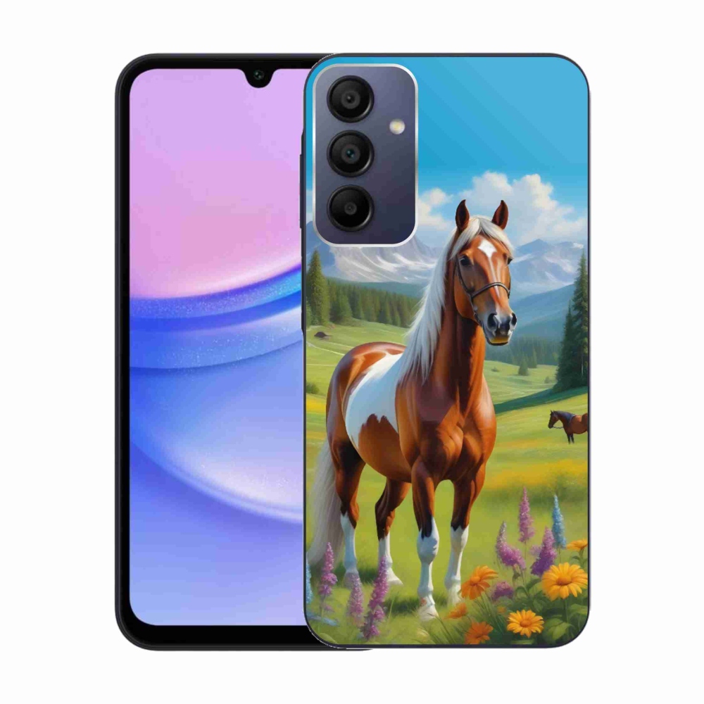 Gélový kryt mmCase na Samsung Galaxy A15 4G/5G - kôň na lúke