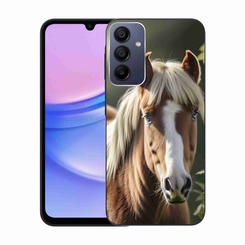 Gélový kryt mmCase na Samsung Galaxy A15 4G/5G - kôň so svetlou hrivou