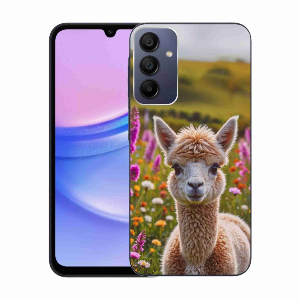 Gélový kryt mmCase na Samsung Galaxy A15 4G/5G - lama na lúke