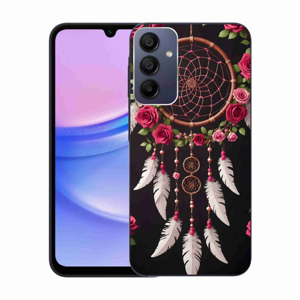 Gélový kryt mmCase na Samsung Galaxy A15 4G/5G - lapač snov s ružami