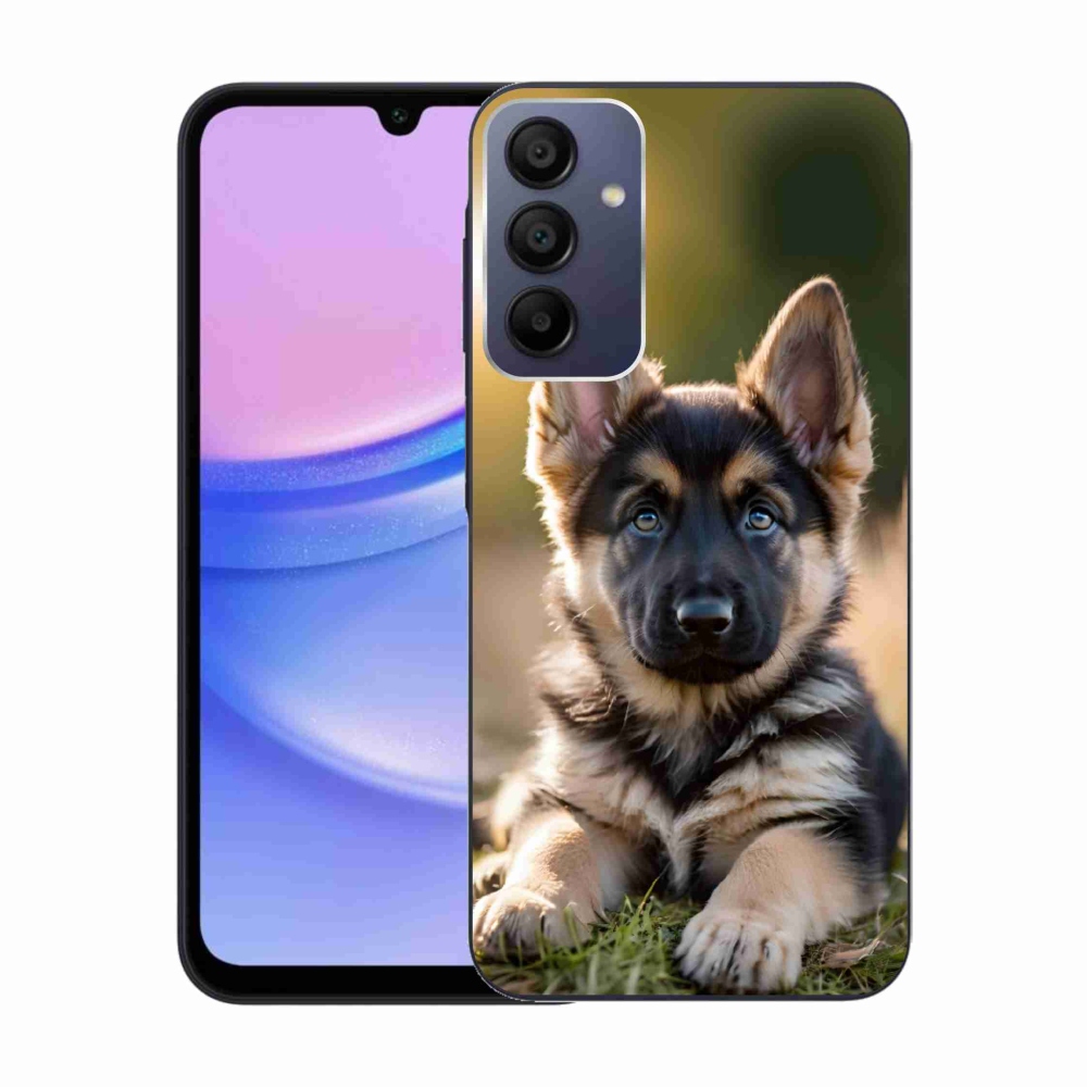 Gélový kryt mmCase na Samsung Galaxy A15 4G/5G - nemecký ovčiak v prírode