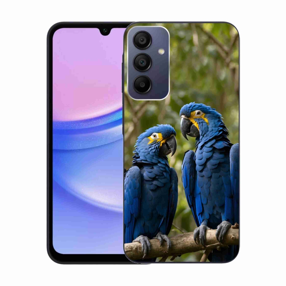 Gélový kryt mmCase na Samsung Galaxy A15 4G/5G - papagájové duo
